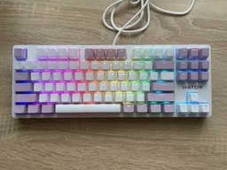 Клавіатура Hator Rockfall 2 Mecha Signature Edition USB White/White/Lilac (HTK-521-WWL)