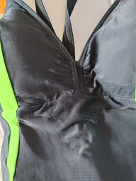 Купальник слитный женский Aqua Speed Greta 351-01 46 (3XL) Черный/Салатовый (5908217655486) фото от покупателей 2
