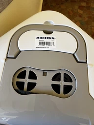 Туалет для кішок Moderna Flip Corner 56х45х39 см Світло-сірий (5412087009633) фото від покупців 2