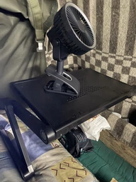 Столик для ноутбука трансформер lowfreetable-3 Black (до 15.6") алюмінієвий з пасивним охолодженням фото від покупців 7