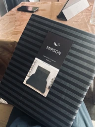 Комплект постільної білизни MirSon сімейний 160x220 см х 2 шт 17-0611 Stripe Black Ranforce Elite (2200008200435) фото від покупців 2