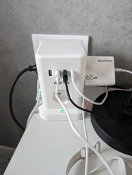Универсальный сетевой удлинитель RZTK Tower Wireless + 3 USB-A + 1 USB-C Black (TWB7) 1.8 м фото от покупателей 19