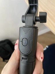 Штатив для телефону селфі-палка трипод 3 в 1 Bluetooth з пультом та LED підсвіткою U&P Чорний фото від покупців 6