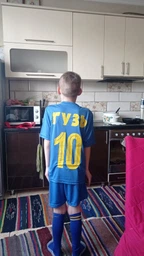 Футбольна форма дитяча збірної України з вашим прізвищем та номером, колір, жовтий, на зріст 155-164 вік 11-14 років (GS164/YYT) фото від покупців 5