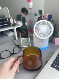 Вентилятор с увлажнением аккумуляторный RZTK Multi Fan White