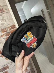 Сумка Бананка на пояс Бравл Старс Brawl Stars (BS-3Heroes-3) Cappuccino Toys черная