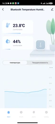 Умный Bluetooth Термогигрометр с батарейкою в комплекте Цифровой измеритель температуры и влажности помещения фото от покупателей 2