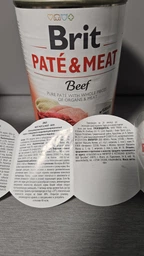 Консервований корм для собак з яловичиною та індичкою Brit Pate & Meat Beef 400 г фото від покупців 1