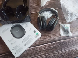 Навушники накладні Hoco W35 Max Joy з мікрофоном BT5.3 AUX TF 90h Silver White фото від покупців 2