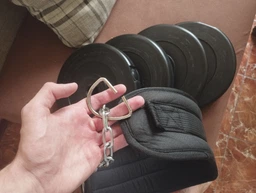 Пояс для обтяження EasyFit M-size (YL-PDO-80) чорний (ремінь з ланцюгом для обважнення) фото від покупців 1