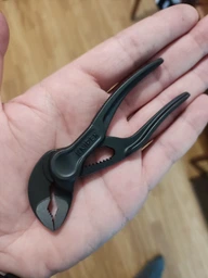 Клещи переставные сантехнические Knipex COBRA XS с фиксатором 28 мм (1") под ключ 24 мм L-100 мм Cr-V 87 00 100 BK фото от покупателей 5