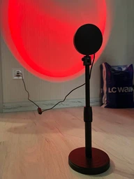 Светильник проекционный Sunset Lamp RGB с пультом на штативе USB проектор атмосферная лампа разноцветная фото от покупателей 9