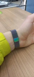 Металлический ремешок миланское плетение MRK Milano с магнитной застежкой для Mi Smart Band 8/9/10 графит (mrk3497) фото от покупателей 2