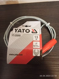 Трос сантехнический YATO для чистки канализации труб 5 мм х 1.5 м YT-25000 фото от покупателей 1