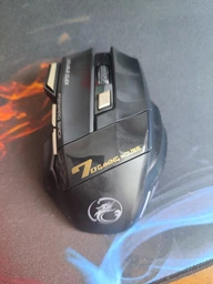 Беспроводная игровая мышка iMice X7 5500dpi тихая с выступами RGB Red (358227) фото от покупателей 9