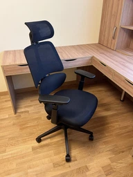 Крісло Mealux Leo Air Plus Grey / Blue (арт.Y-546 KBGL) Сіро - блакитне