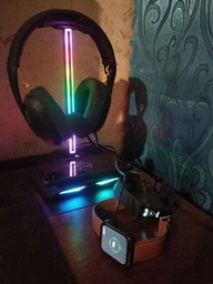 Подставка для геймерских наушников RGB New Bee NB-Z12 Black фото от покупателей 13