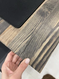 Дизайнерський Письмовий комп'ютерний стіл Loft Design 200x60x75h Чорний/Дерево ATL1533