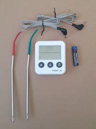 Цифровой термометр с выносным щупом TERMO - 2K двухканальный на 2 выносных щупа фото от покупателей 3