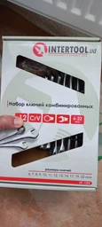 Набір рожково-накидних ключів Intertool 12 шт. (6-22 мм) (HT-1203) фото від покупців 7