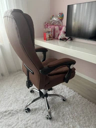 Крісло керівника з підставкою для ніг VIRGO X9 Brown фото від покупців 12