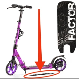 Двоколісний міський самокат Best Scooter Factor BS-81766 Срібний / Чорний для дівчинки хлопчика з підсклянником фото від покупців 6
