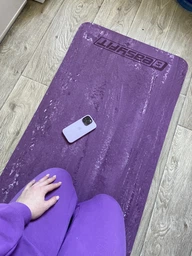 Професійний спортивний нековзний килимок каремат для йоги та фітнесу EasyFit PER Premium Mat EF-1930-1-B 183х61х0.8 см салатовий фото від покупців 12