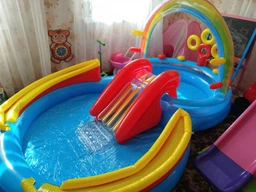 Надувной Игровой центр бассейн Intex 57453 Радуга 297 х 193 х 135см, 428л от 3-х лет