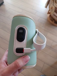 Нагрівач пляшечок портативний Swan Baby 2.0 підігрівач + адаптер 5V/2A для новонароджених термос для підігріву дитячої суміші від павербанку електричні підігрівачі для малюків зелений фото від покупців 7