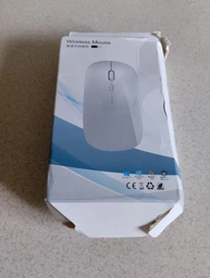 Мышка беспроводная с аккумулятором Bluetooth + 2.4 GHz 1600DPI Izumi Белый фото от покупателей 6