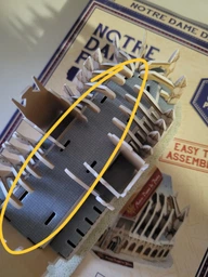 3D Пазл LLS Собор Парижской Богоматери 40 деталей размер 23.3x11.5x15.3 см (102993)