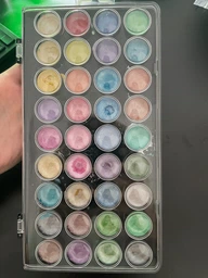 Набор акварельных красок с перламутром MONT MARTE Signature Metallic Watercolor Set 36 цветов+1 кисть фото от покупателей 3