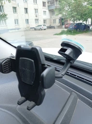 Автомобільний тримач для телефона Promate DashMount Black (dashmount.black) фото от покупателей 2