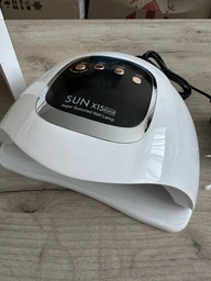 Профессиональная LED+UV лампа для маникюра и наращивания ногтей SUN х15 MAX 66 LED 180 W белая фото от покупателей 5