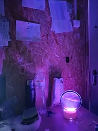 Ночник 3D зыбучие пески с Led подсветкой 7 режимов синий песок фото от покупателей 7