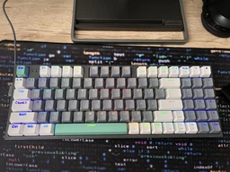 Бездротова (Bluetooth та 2.4G) механічна клавіатура з HOT-SWAP Machenike K500W 94Key, BLUE SWITCH, EN/UKR, RGB (K500W-94BL)