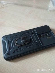Ударопрочный чехол Camshield Serge Ring для Xiaomi Redmi 9 Синий Без бренда фото от покупателей 2