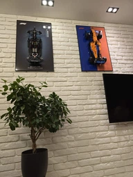 Арт Держатель Рамка на Стену 80x50 см. для фирменного конструктора Technic Mercedes-AMG F1 W14 E Performance (42171) Type-A фото от покупателей 13