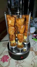 Электрошашлычница Domotec ARKADA BBQ , на 6 шампуров 1000 W , нержавейка - гриль , в подарочной упаковке . фото от покупателей 2