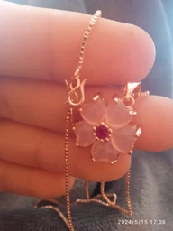 Жіночий кулон підвіска у вигляді квітки вишні на ланцюжку "Cherry Blossom"
