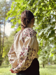 Вышиванка женская с узором NARODNYY BUTIK 1018.1 46 Бежевая (NB2000000236476)