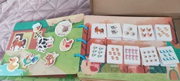 Розвиваюча книга Монтессорі на липучці Busy Book Ранчо тварин