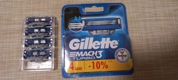Сменные картриджи для бритья (лезвия кассеты) мужские Gillette Mach3 mach 3 Turbo кассеты 8 шт фото от покупателей 4