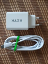 Зарядное устройство RZTK GaN2 65W + кабель USB-C 100W, USB-C (PD3.0) USB-A (QC4.0) White фото от покупателей 1
