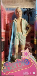 Кукла Кен Барби Раян Гослинг в роли Кена с доской для серфинга Barbie The Movie Ken Beach Doll with Surfboard (HPJ97)