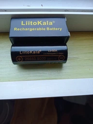 Аккумулятор 26650 Li-Ion 5000mAh (5100-5500mAh) 25A, 3.7V (2.5-4.2V), Black, 2шт в уп., ціна за 1шт Liitokala (Lii-50A / 23383) фото от покупателей 14