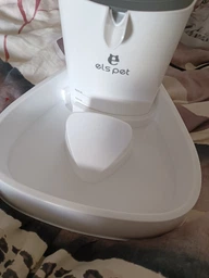 Поилка - фонтан для кошек и собак ELS PET B301 1.8L с фильтром и контроллером подсветки (Белый)