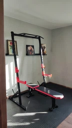 Силовые стойки под штангу со страховкой и турником Hardcore GYM (А543-С) Серые фото от покупателей 1