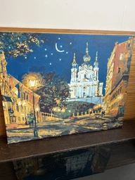 Набор для росписи по номерам Ideyka Вечерний Киев 40x50 см (KHO2160) фото от покупателей 3