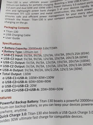УМБ Promate Titan-130 20000 mAh, 2хUSB-C PD, USB-А QC3.0 (titan-130) фото від покупців 7